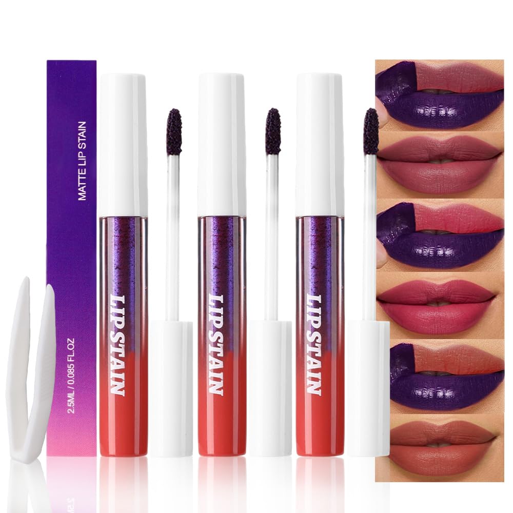 Warm Nude Pink Lip Stain - Matte Finish, Transfer Proof, Long Lasting Waterproof Lip Tint | Highly Pigmented 24-Hour Wear