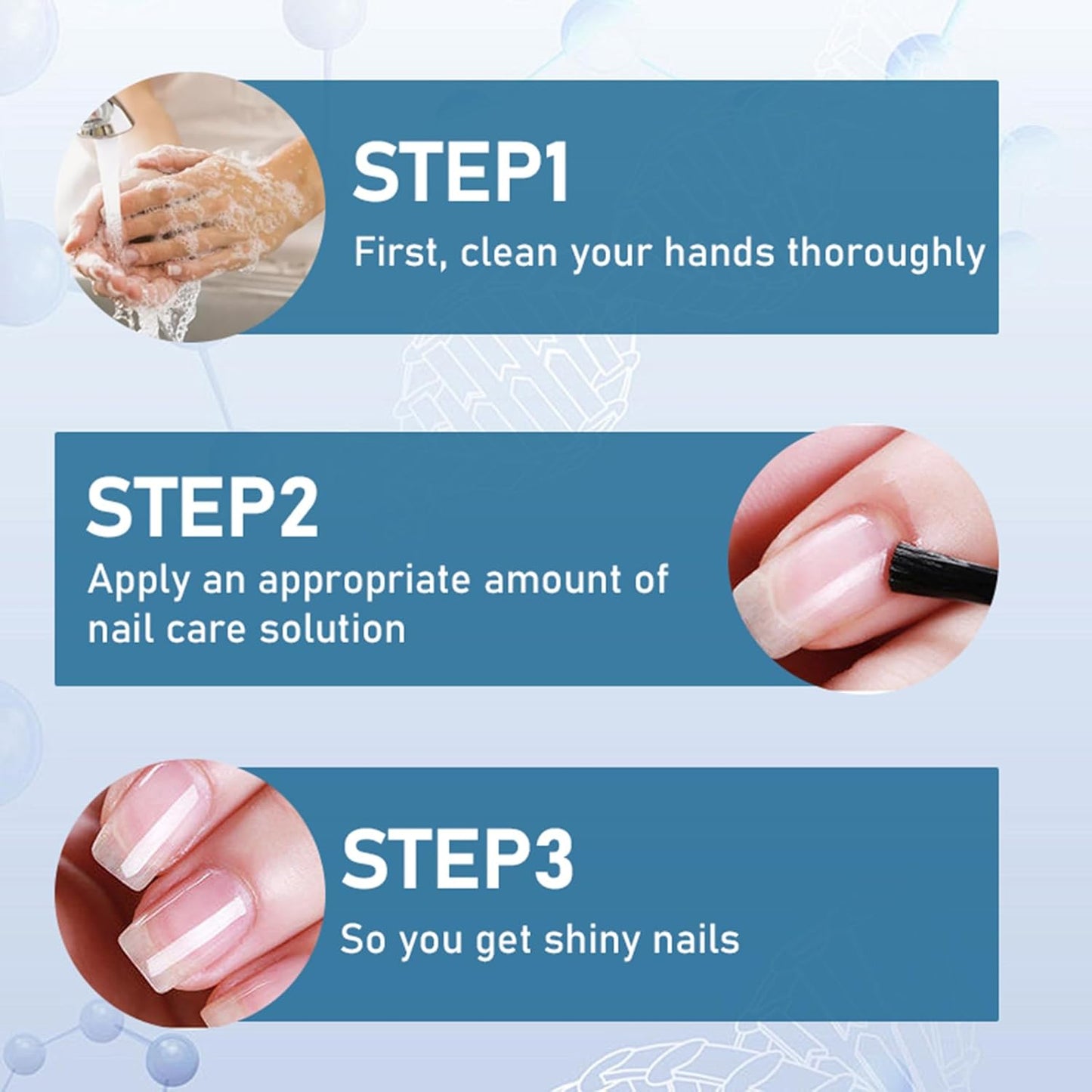 Keratin & Amino Acid Nail Treatment Oil - Moisturizing Cuticle & Hand Care with Aloe Vera | 16ml x 3