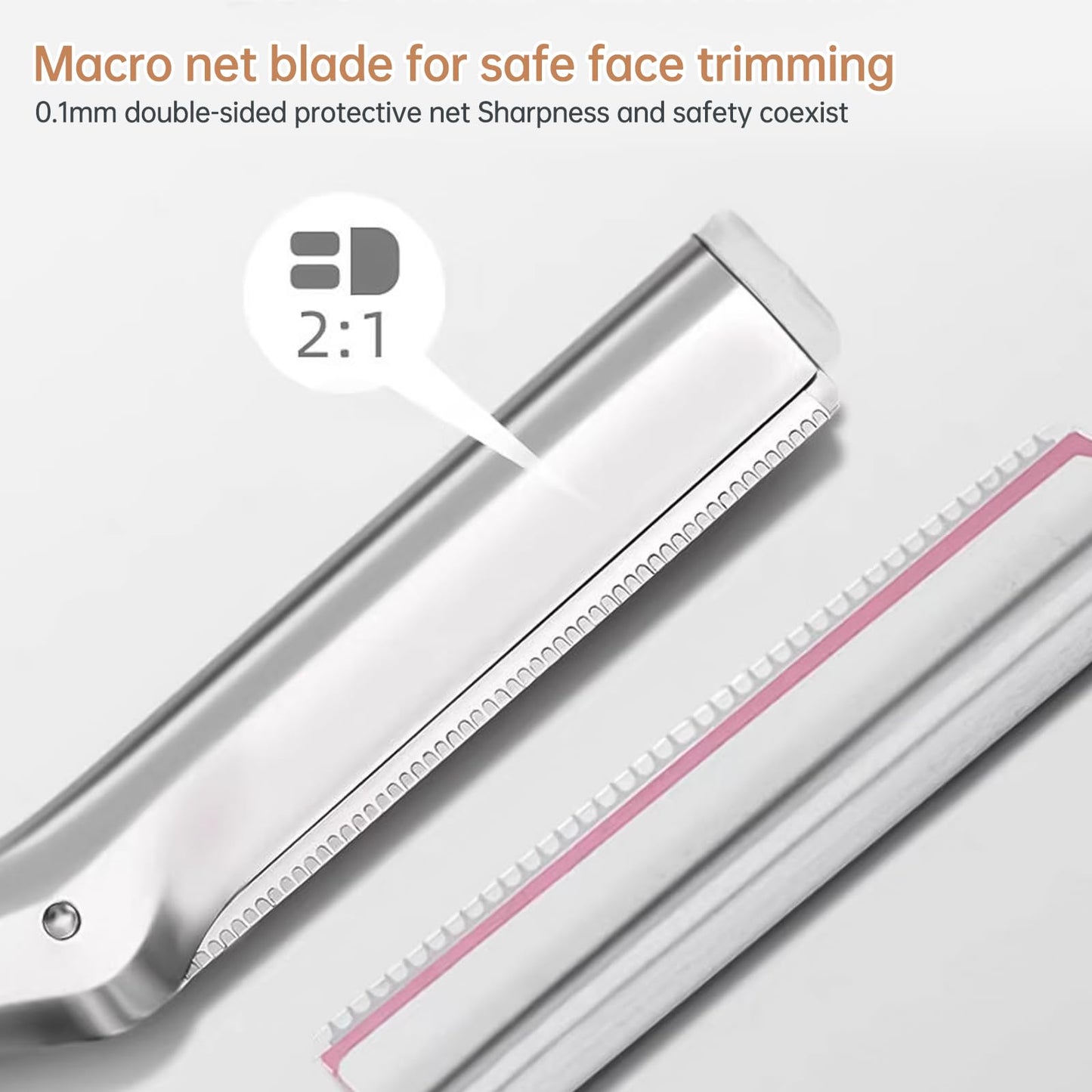 Compatible with Tweezerman facial razor refills, (Pack of 30).