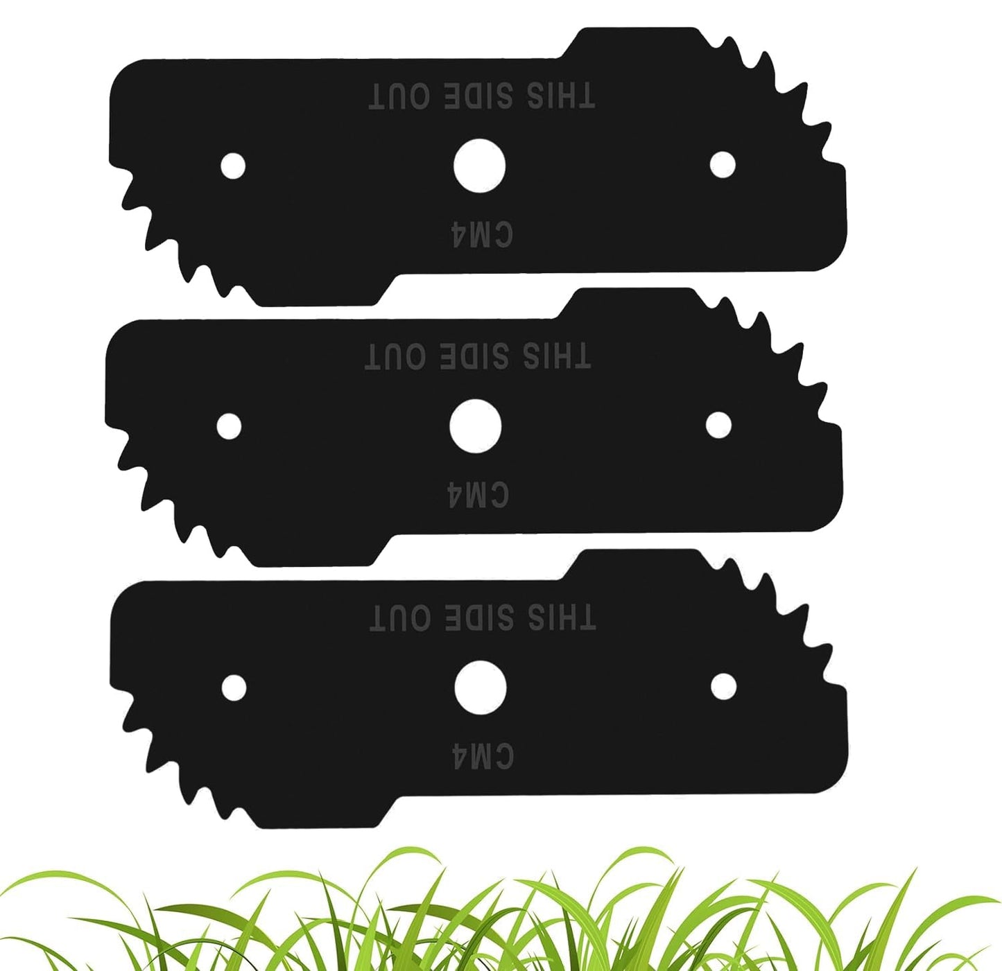 Adozsb 243801-02 Edger Blade Compatible with Black & Decker LE750, LE710, LE760 Lawn Edger Craftsman Model CMEED400 243801-00, 243797-00, 40-519 EH1000 Type 5 12 AMP Edge Hog Edger (Pack of 3)