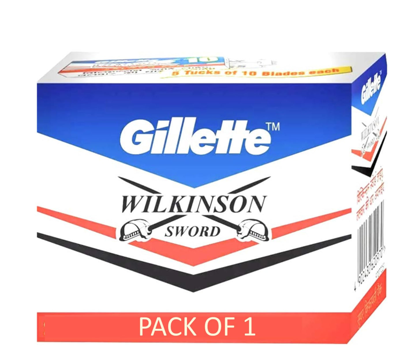 Gillette Wilkinson Sword Blades – (Total 100 Blades)