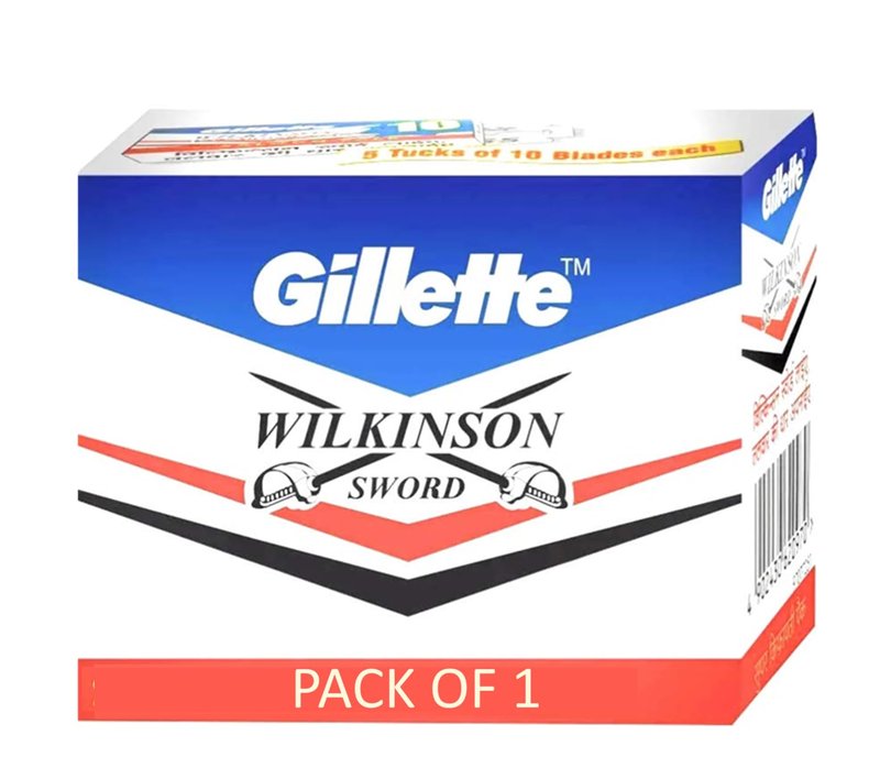 Gillette Wilkinson Sword Blades – (Total 100 Blades)