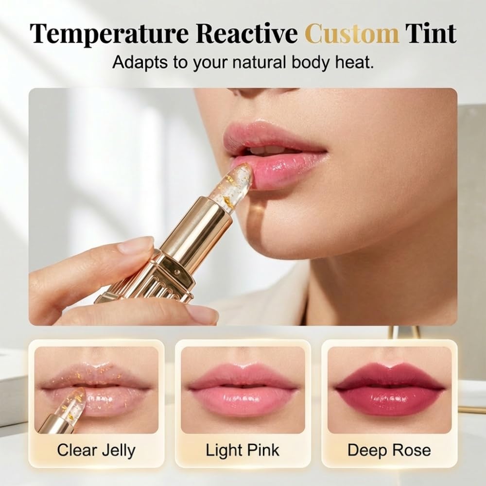 Color Changing Lipstick for Older Women - Skin-Adaptive PH Adjusting Formula | Long-Lasting Hydration (Blue)