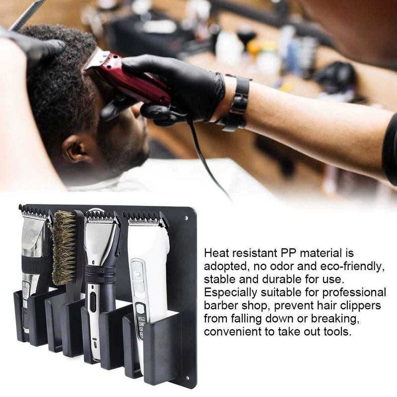 Hair Cutter Holder, Hair Clipper Rack, Wall-Mounted Rack for Home Professional Bathroom