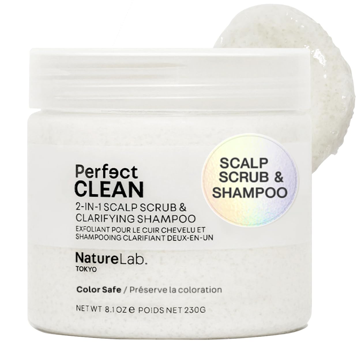 Perfect Clean Scalp Scrub - 2-in-1 Hair Treatment for Product Buildup | Sakura Cherry Blossom Scent | 8.1 OZ