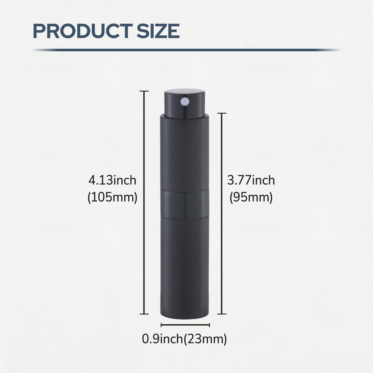 Fusupak Perfume Atomizer Travel Bottle Refillable: Cologne Sprayer Portable for Men - Mini Spray Empty for Refill - 8ml Small Size Blue