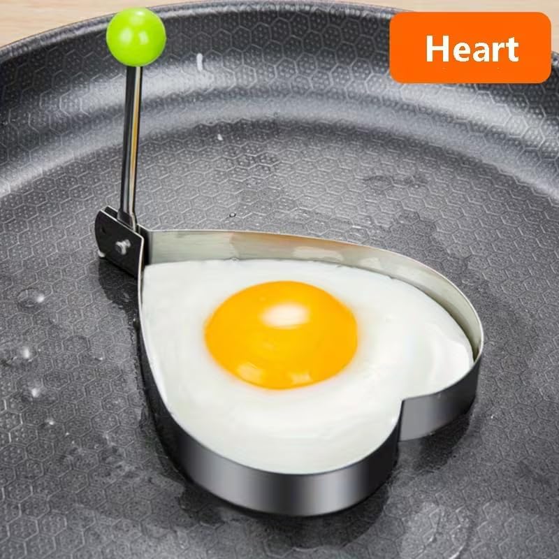 Stainless Steel Egg Rings - 4 Pack for Perfectly Shaped Eggs | Non-Stick Cooking Tool