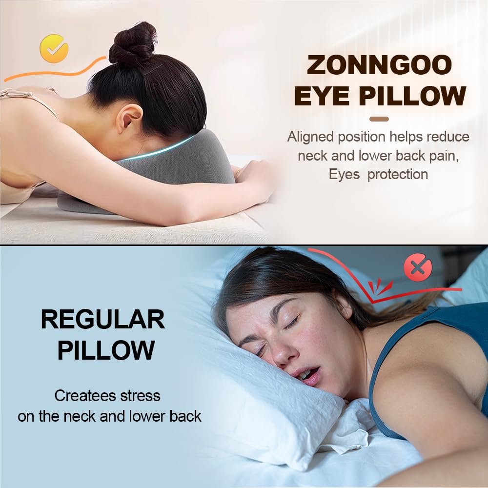 Massage Face Cradle Headrest - Post-Surgery Recovery Pillow for Stomach Sleepers | Pink Color