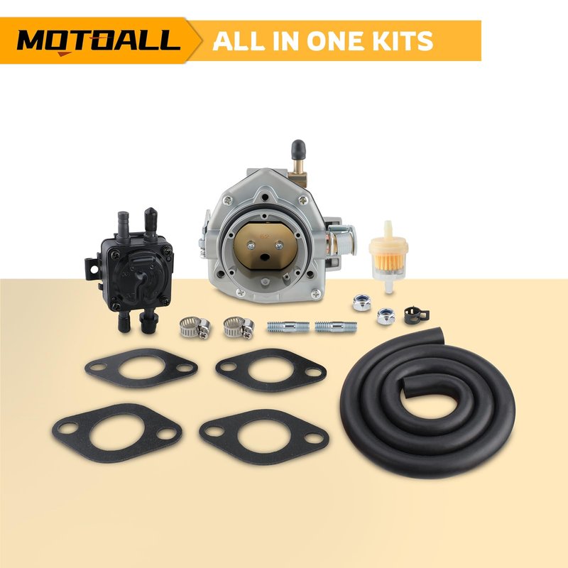 MOTOALL 146-0496 Carburetor with Fuel Pump oil filter Kit for ONAN NOS B48G B48M P216G P218G P220G 146-0414 146-0479
