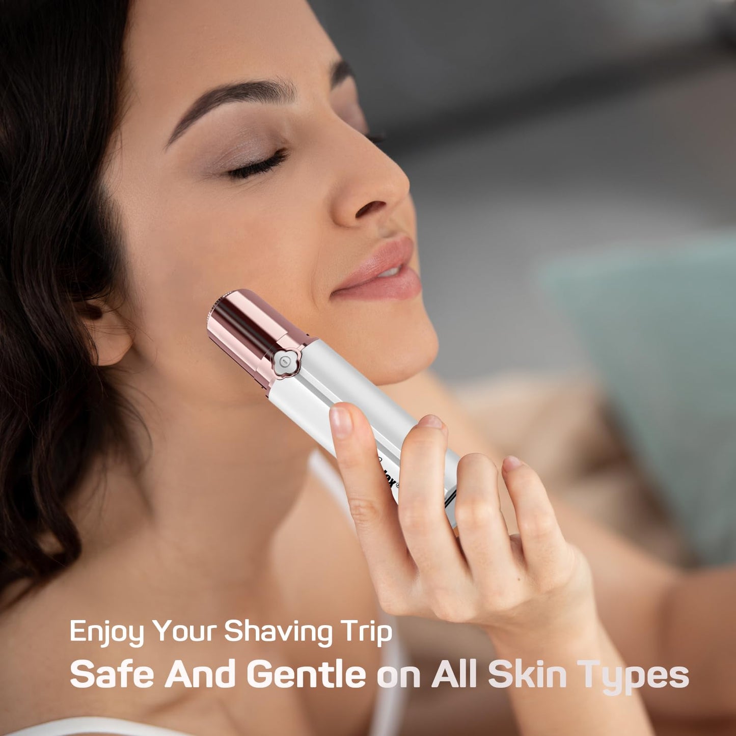 Facial Hair Removal for Women, Rechargeable Hair Removal Device, Gurelax Face Hair Removal, with a Flannel Bag