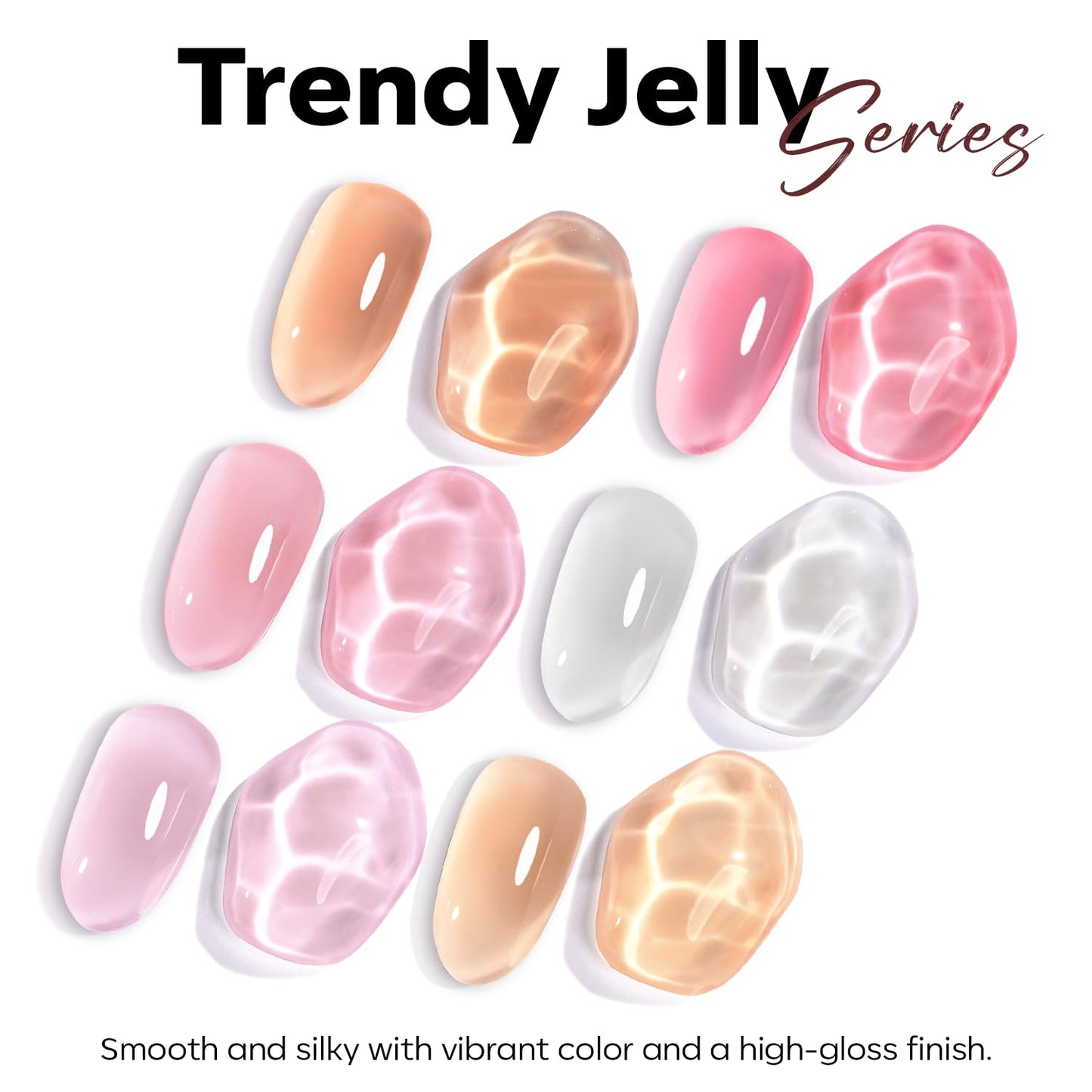 Modelones Gel Nail Polish - Red Wine Sheer Translucent Color | 15 ML Soak Off for LED Manicure