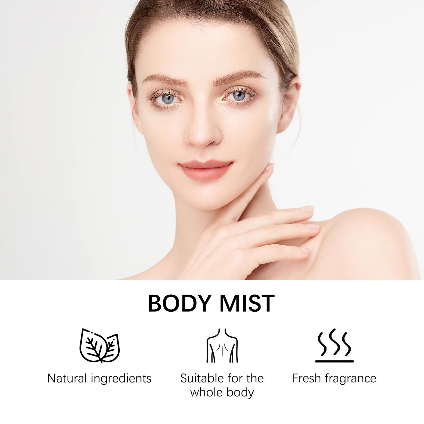 Body & Hair Mist for Women – Natural Raspberry - Scent Spray for Full Body - Lightweight & Hydrating 1.5 fl oz/45ml, Travel Size Set