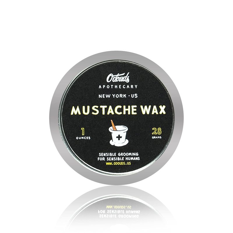 O'Douds Mustache Wax for Men - Daily Natural Mustache Styling Wax - Vegan - Firm Hold & Natural Shine with Forest Scent (1oz.)