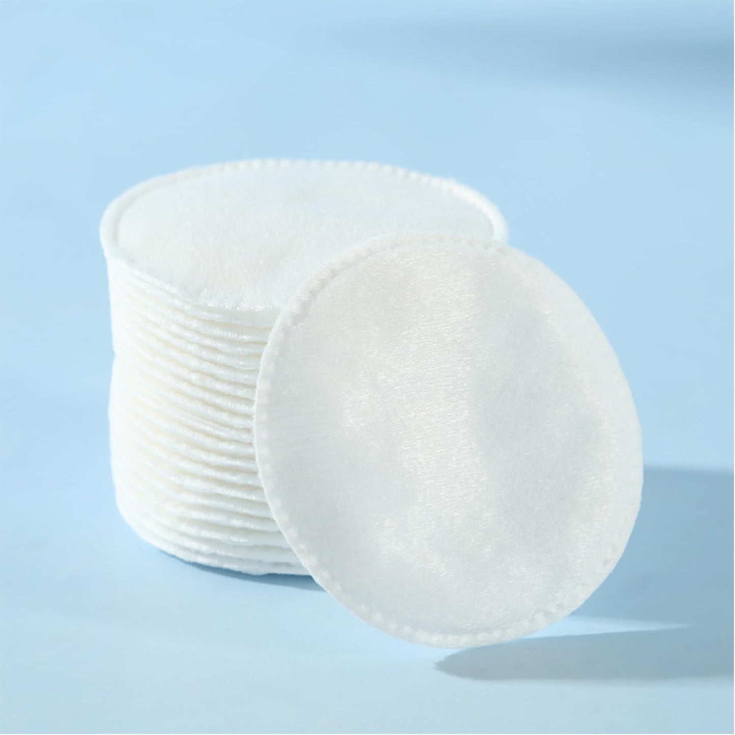 Facial Cleansing Pads - 100 PCS Soft Disposable Makeup Remover Rounds | 3-Layer for Toner & Skincare