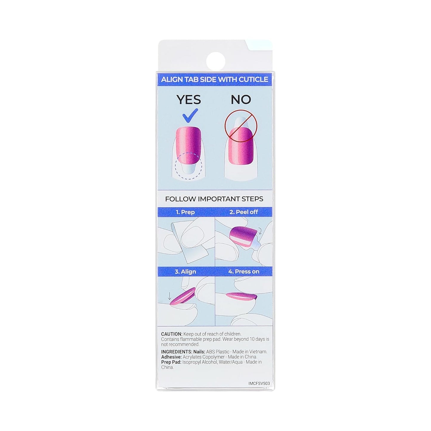 Kiss Impress No Glue Mani Press On Nails - Velvet Romance Purple | Short Squoval Shape, 30 Nails & Accessories