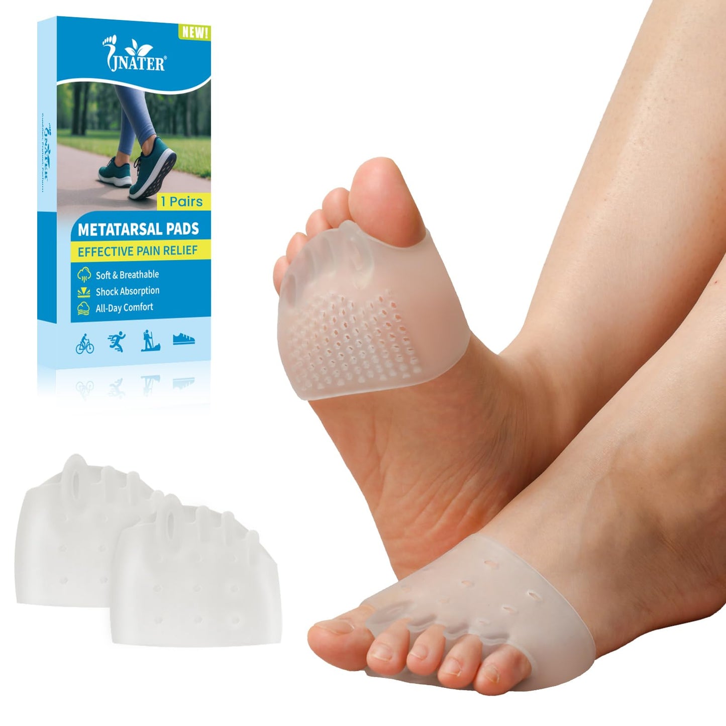 JNATER Toe Separators & Metatarsal Pads