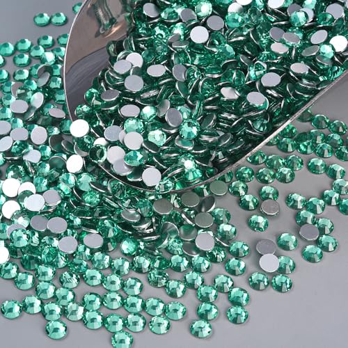BLINGINBOX Mint Flat Back Rhinestones, SS16 3.8-4mm Craft Gems (1440 Pcs)