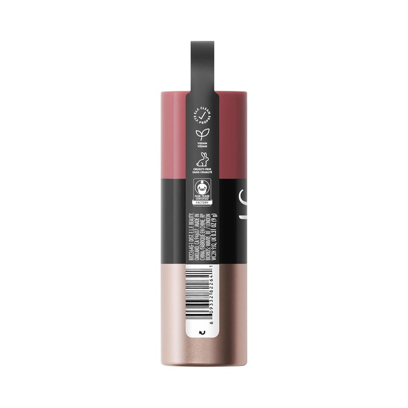 e.l.f. Soft Glam Cream Blush Stick - Buildable Vegan Blush for Natural Flush | Muted Mauve, Shea Butter Formula