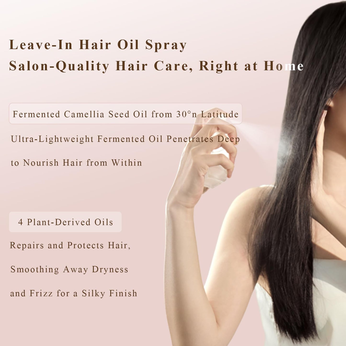 Dear Irean Hair Perfume Oil for Women, Rose Hair Oil with Moroccan Argan & Jojoba, Hydrates & Repairs Frizzy, Dry, Damaged Curly Hair and Split Ends, Long Lasting Fragrance, 1.35 Oz (ROSE POETRY)