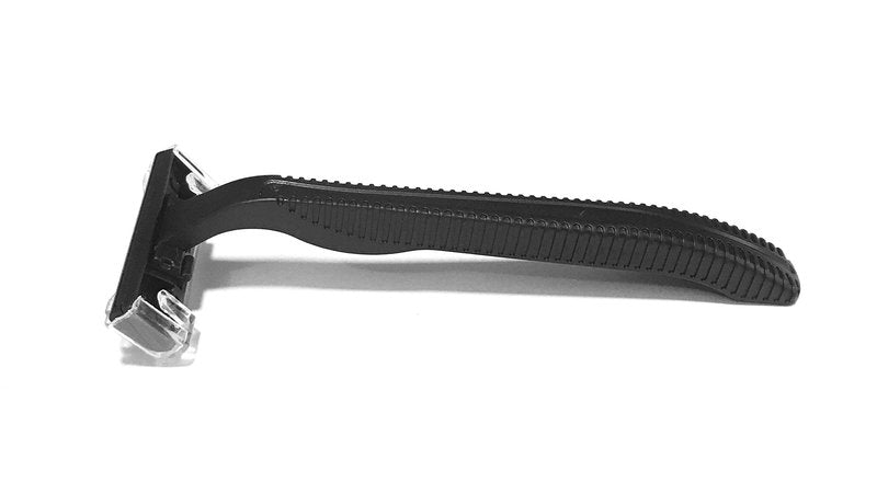 1,000 Box of Low-Cost Bullet Blades Black Razor Blades Disposable Stainless Steel Hospitality Quality Shavers High End Twin Blade Razors for Men and Women