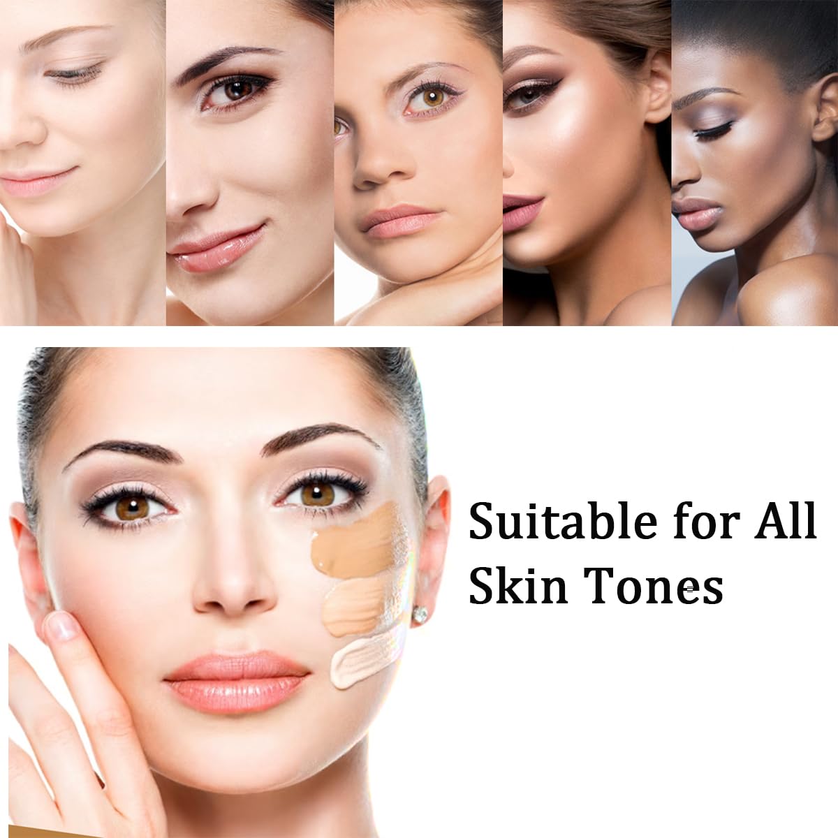 Tattoo Cover Up Makeup,2 Colors Tattoo Concealer - Body & Leg Makeup Waterproof No Transfer,Suitable for Cover Tattoo,Scars,Spots,Adjustabl Color