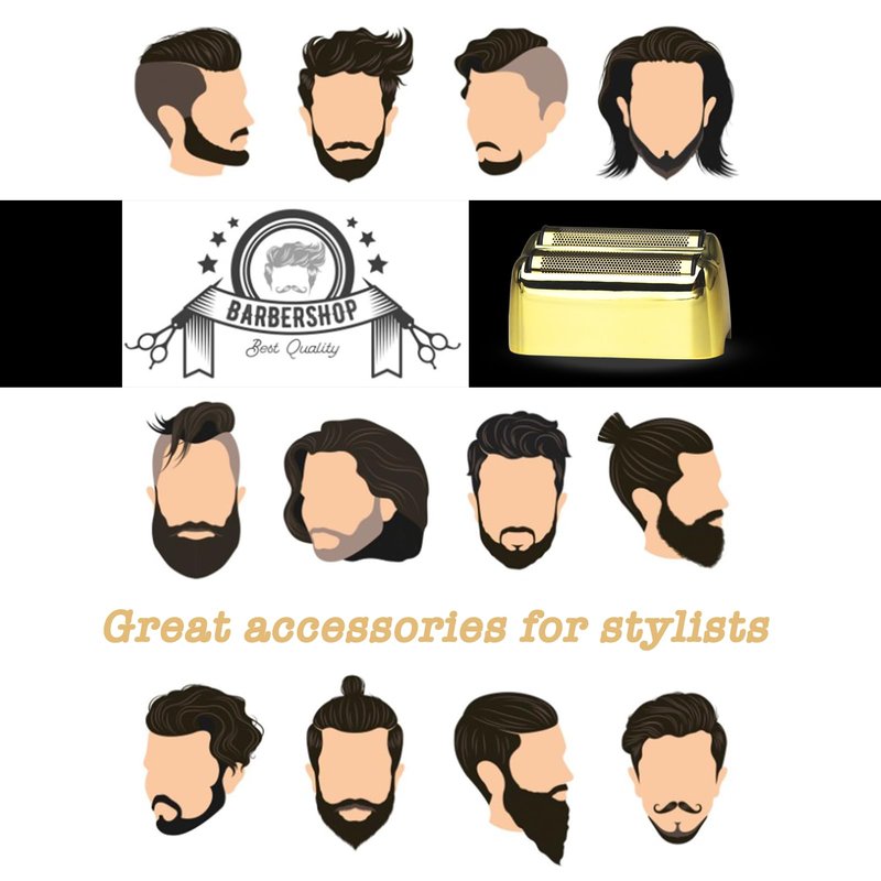 OXSITO 2Pack Golden Pro Replacement Foil and Cutters for Babylis FXFS02 Series MetalFX Double Foil Shavers