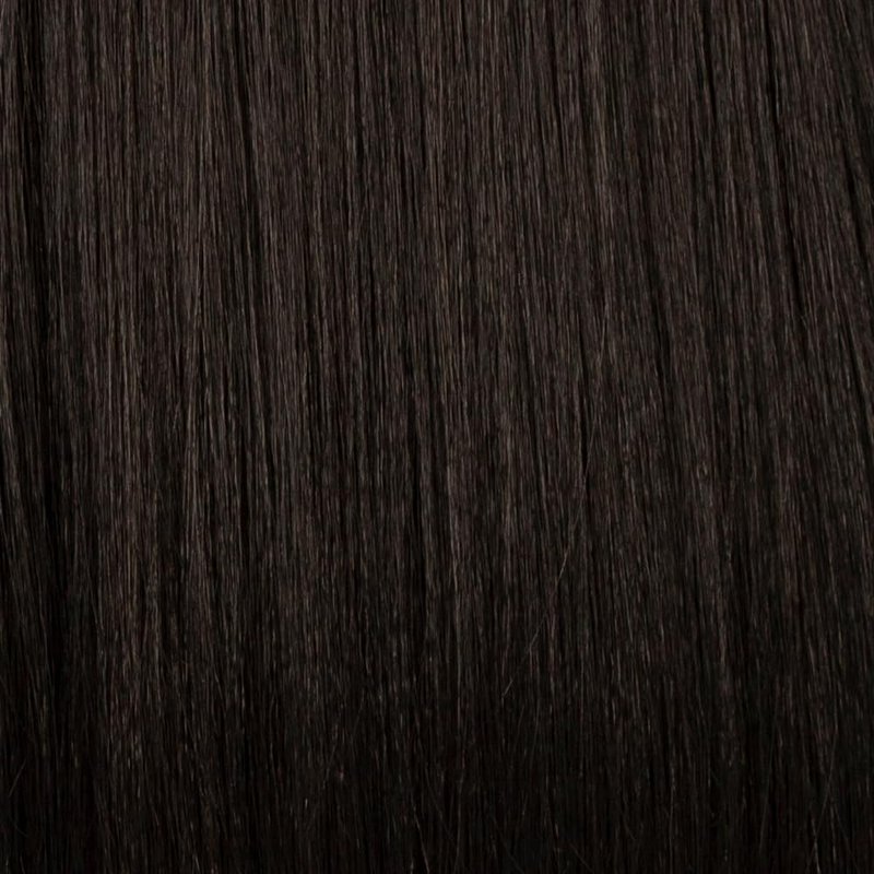 Vivica A. Fox Hair Collection | Wavy Bun with Roller Set & Side Bangs - Off Black (1B)