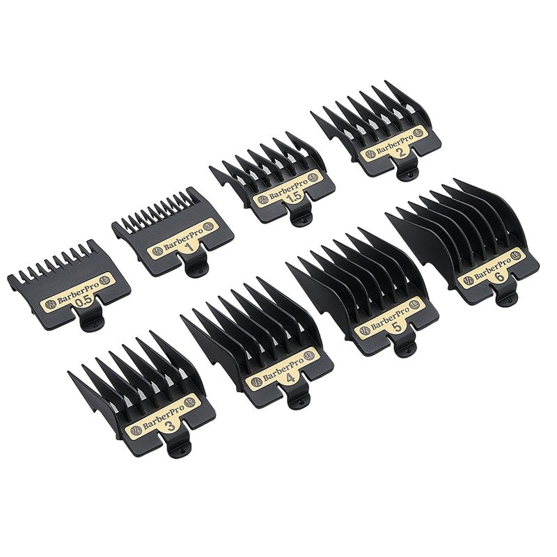 4PCS Premium Clipper Guards with Metal Clip compatible with BaBylissPRO Barberology Comb Set,Cutting Lengths 1/16”-1/4 ”, for Babyliss Clipper Guards-Fits FX870,FX890,FX825 and FX673 Clippers