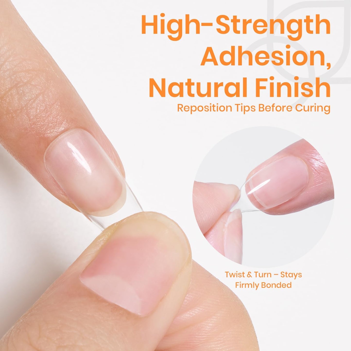 Beetles 2Pcs*20g Solid Nail Glue Gel, Tipex Soft Nail Tips Glue Super Strong for Acrylic Nails Extension Fake Nails Clear Press On Nails, Summer Nail Art, U V Light Required