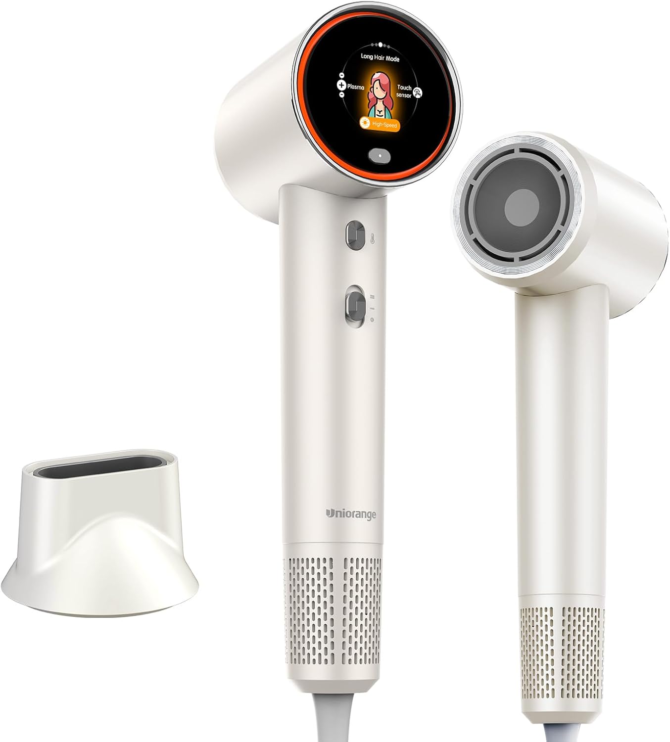 High-Speed Hair Dryer - Ionic Blow Dryer with 110,000RPM Motor | Ultra-Fast Drying, Low Noise, Smart LCD Display