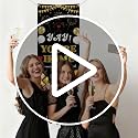 Welcome Home Banner - Black and Gold Party Decoration 70.8x35.4in