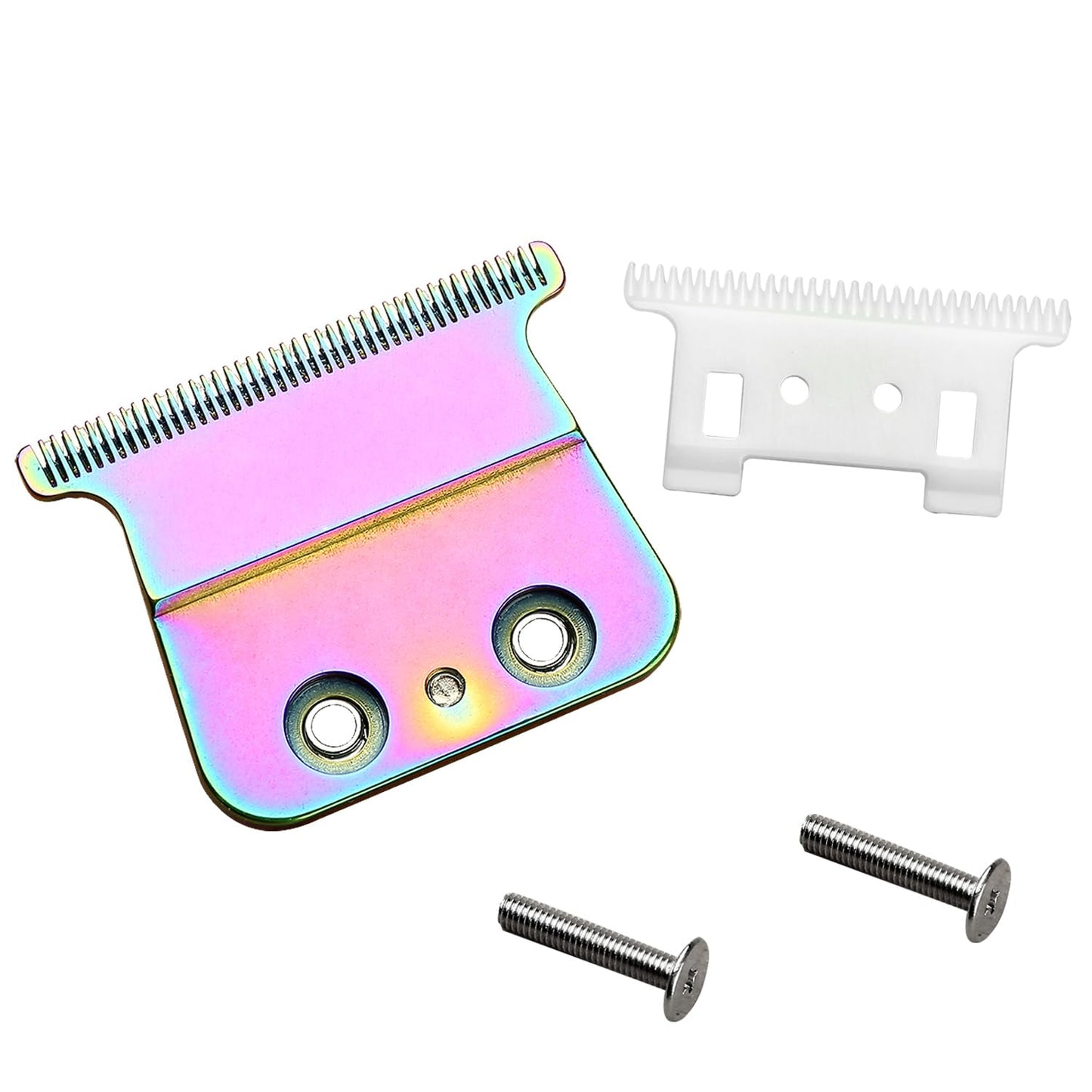 Colourful FX707 Replacement Trimmer Metal + Ceramic Blades Compatible with BaByL FX787 & FX726 Trimmer FX707Z Replacement Blades for BaByL PRO Barberology Trimmer Blade