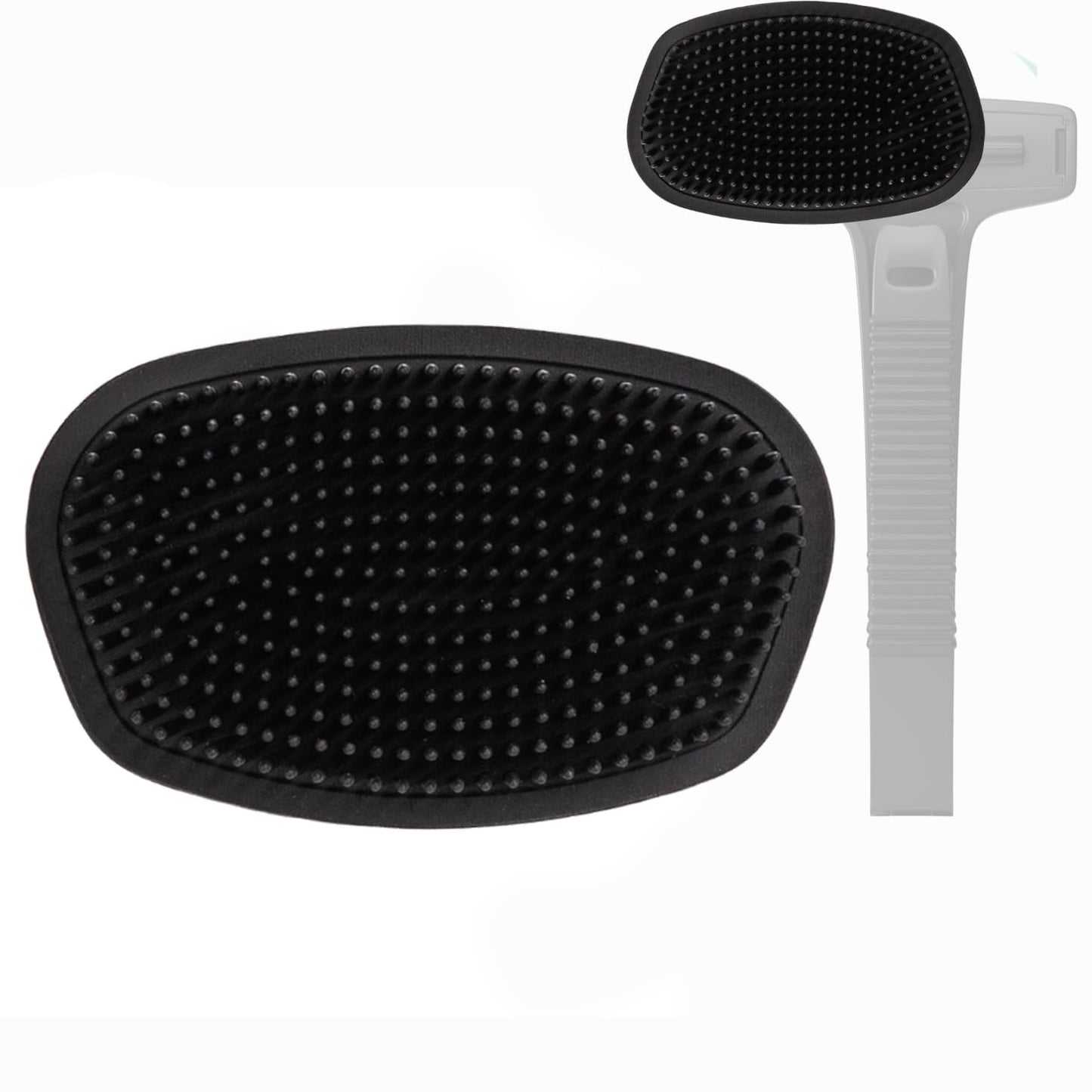 Bearback Body Scrubber Attachment: Premium Silicone Scrub Brush for Bath & Shower. Fits Original Bearback Handle. American Small Business