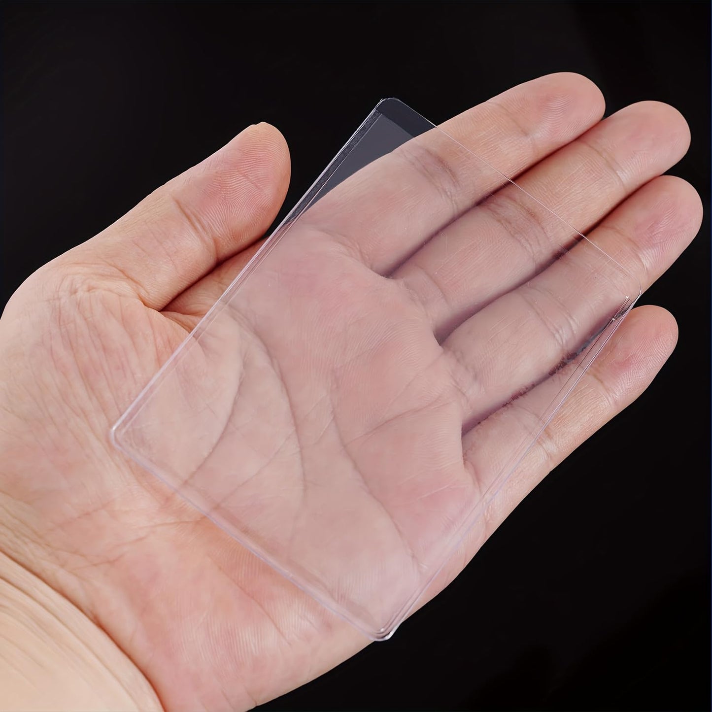 4 Pack Clear PVC Card Protector Sleeves, Waterproof, Scratch-Resistant, for Medicare, Credit, Business and Social Security Cards