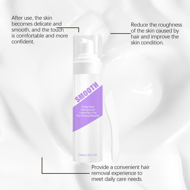 Hair Removal Spray, Smooth Hair Removal Spray, Gentle Body Hair Removal, Gentle Safe for Sensitive Skin, Suitable for Every Corner Women and Men (Spray)
