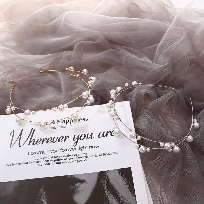 Elegant Pearl Beaded Headband for Women – Bridal Hair Accessory