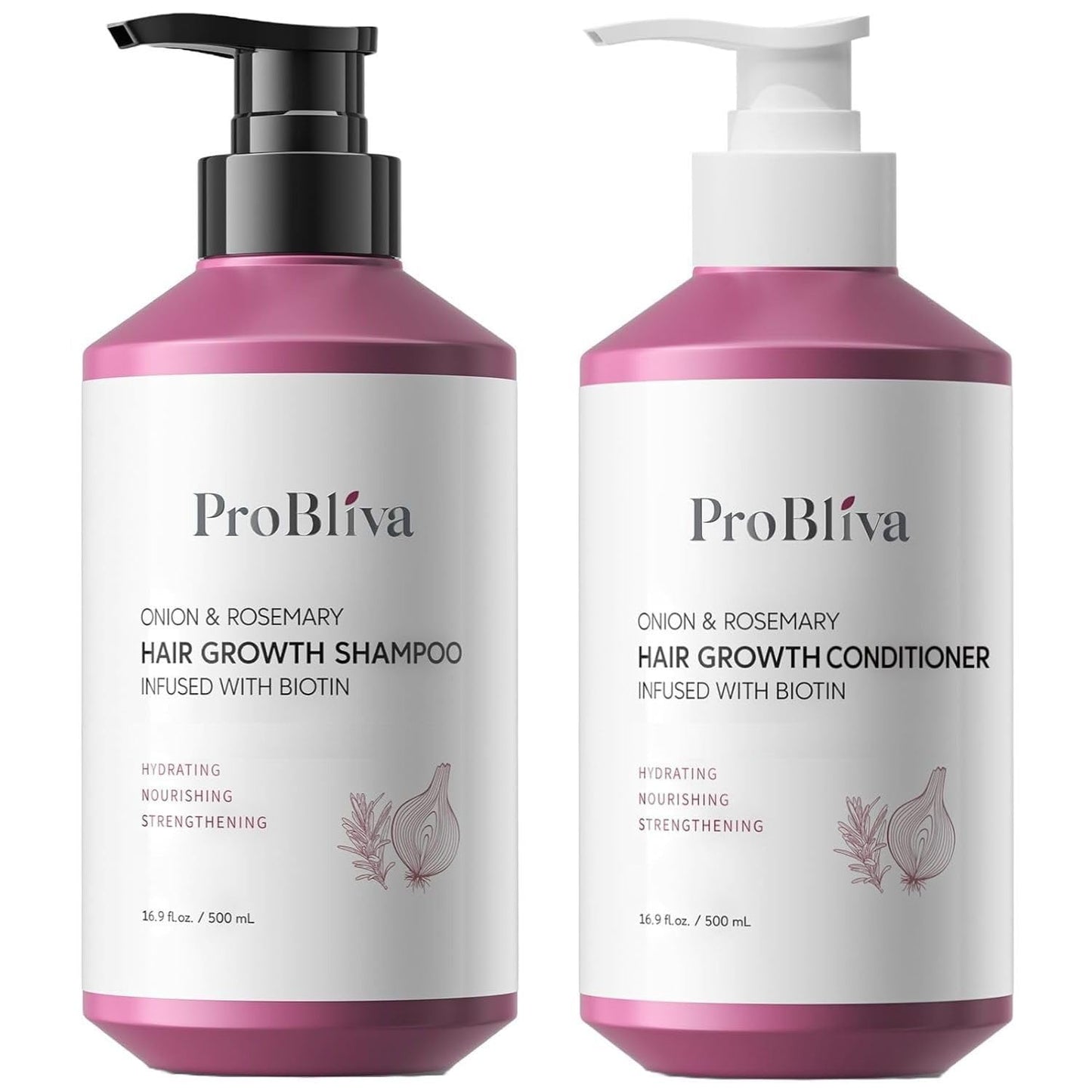 Onion Shampoo for Hair Growth - Biotin & Rosemary Formula for Thinning Hair | Healthier, Thicker Hair for Men & Women