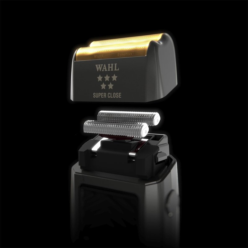 Wahl Professional 5 Star Finale Shaver Replacement Super Close Gold Foil, Bump Free Shaving for Professional Barbers and Stylists Model - 7043-100