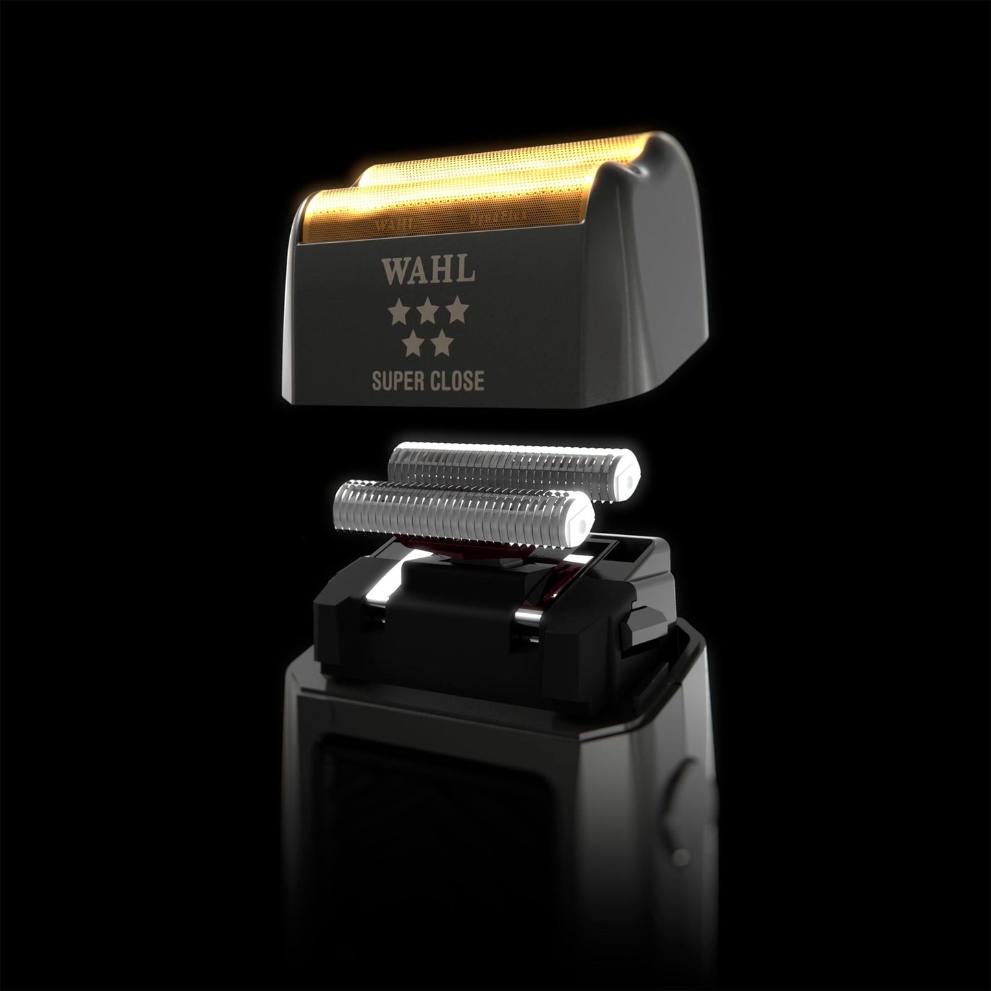 Wahl Professional 5 Star Finale Shaver Replacement Super Close Gold Foil, Bump Free Shaving for Professional Barbers and Stylists Model - 7043-100