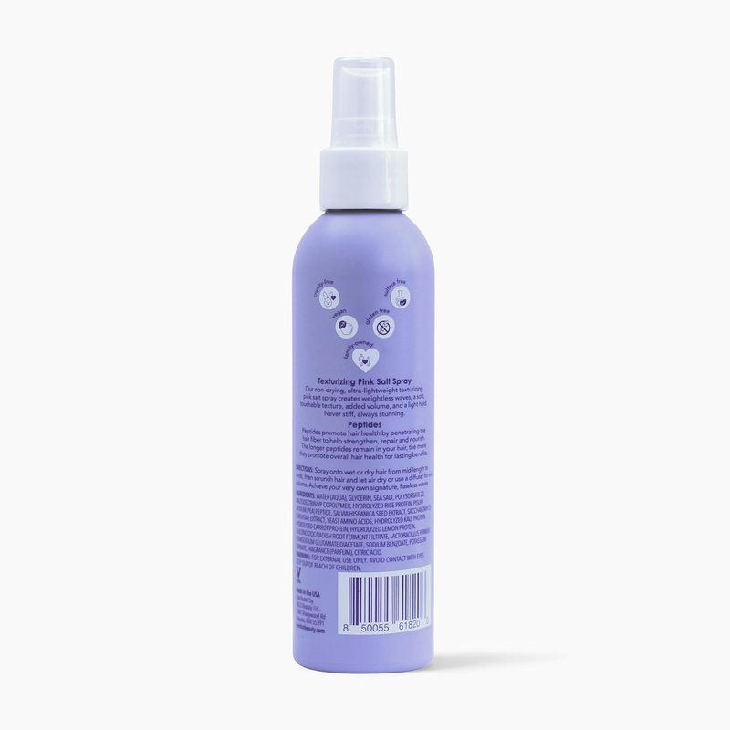 Beauty Wave Babe Texturizing Pink Salt Spray - Beach Wave Spray for Wavy Hair with Himalayan Pink Salt & Peptides | 6 oz (2 Pack)