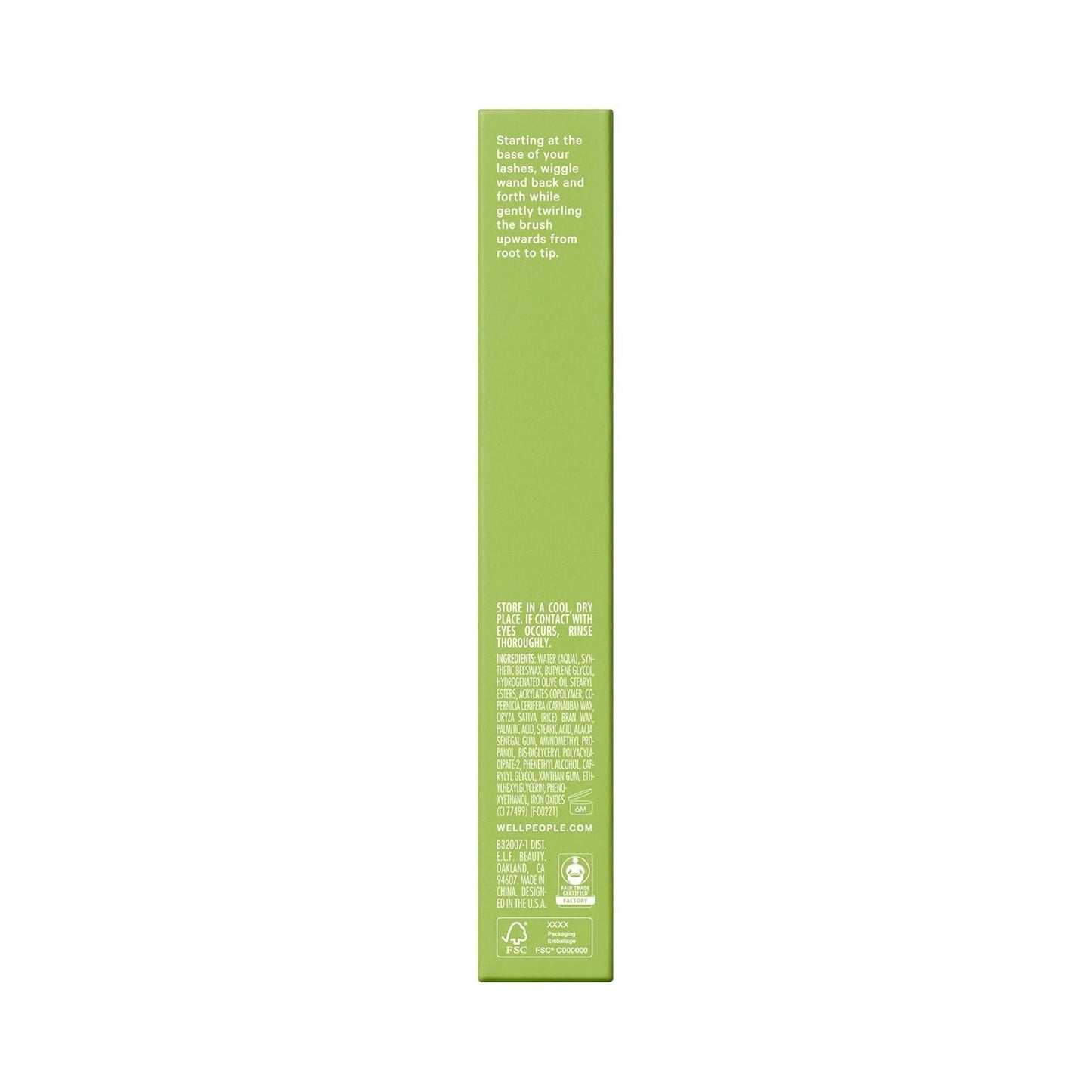 Well People Curling Mascara - Weightless Formula with Olive & Jojoba Oils | Smudge-Resistant, Black
