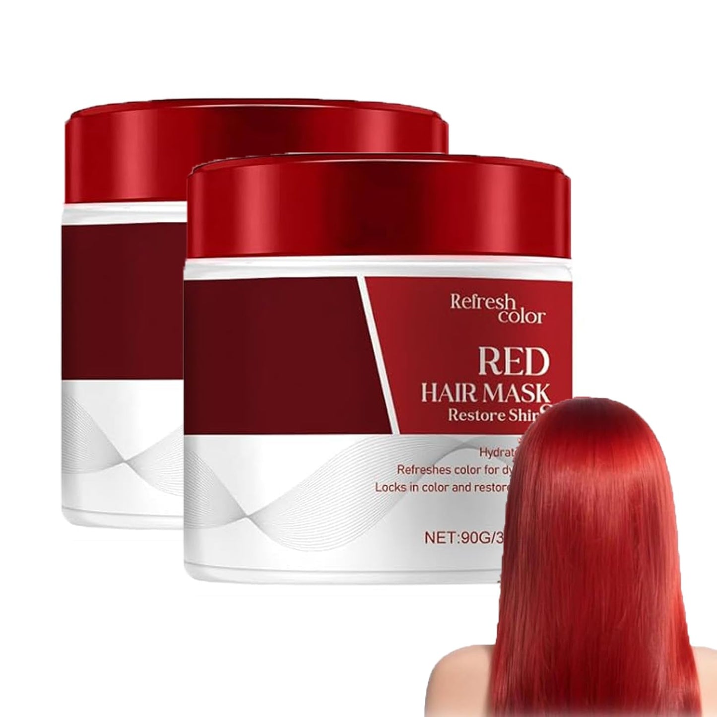 Red Hair Mask - Color Boosting Conditioner for Damaged Hair | Repairs, Strengthens & Hydrates (1 Piece)