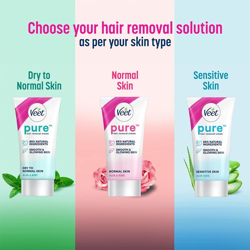 Veet Silk and Fresh Hair Removal Cream, Sensitive