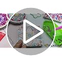 Mandala Diamond Painting Compact Mirror Set - 4 Portable Makeup Mirrors