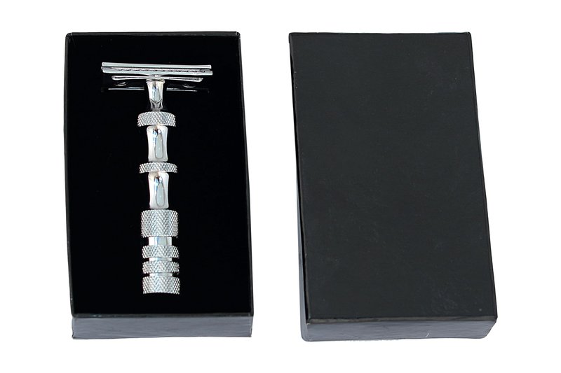 Stainless Steel Double Edge Safety Razor With Box And Storage Pouch