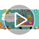 Hippie Bus Photo Prop Banner - 59 x 48.6 Inches for Parties