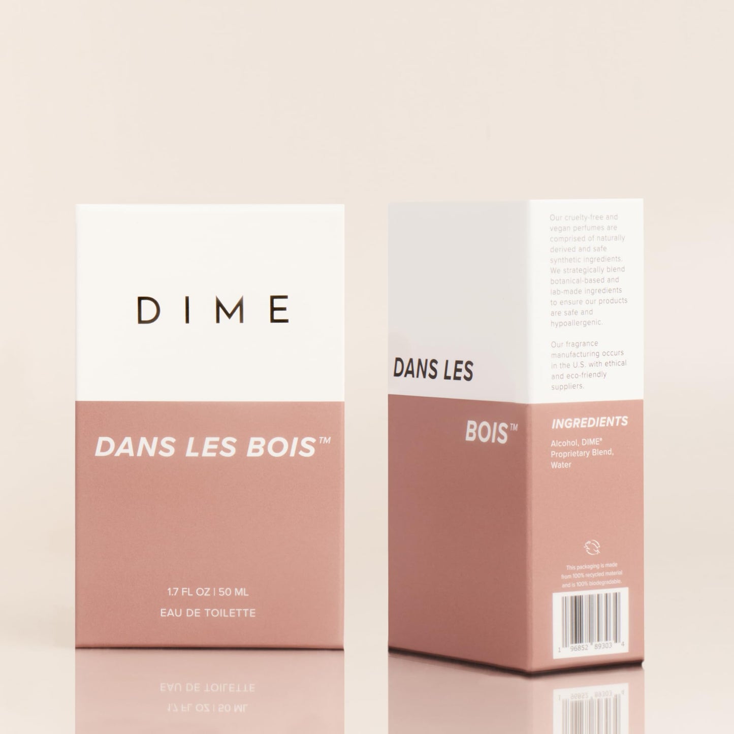DIME Beauty Perfume Dans Les Bois - Woody Floral Perfume for Women with Cedarwood, Saffron & Night Jasmine, Clean Fragrance, Eau de Toilette, Vegan, 1.7 oz / 50 ml