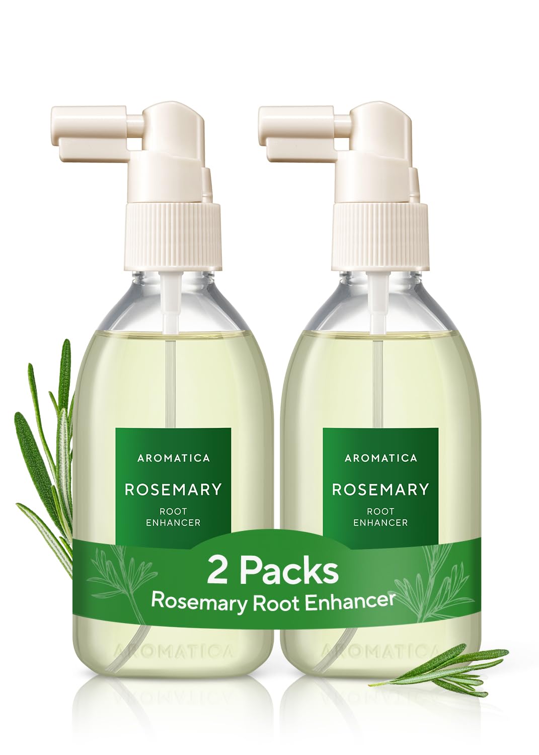 Aromatica Root Enhancer Rosemary Water Spray for Hair Growth - Nourishing Formula with Rosemary Oil, Caffeine & Biotin | Silicone-Free, Paraben-Free, Sulfate-Free