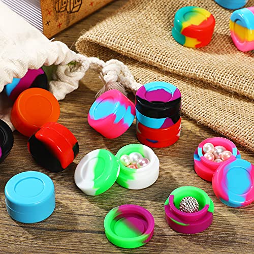 Outus 50 Pcs 5 ml Non-Stick Silicone Wax Containers for Storage