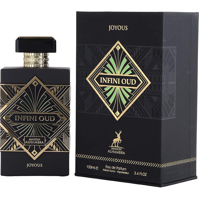 Infini Oud Joyous Unisex EDP Spray - Woody Spicy Fragrance, 3.4 oz